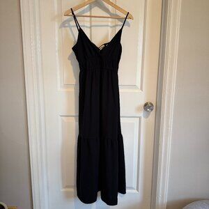 A New Day Maxi Spaghetti Strap Dress in Black, Size Small